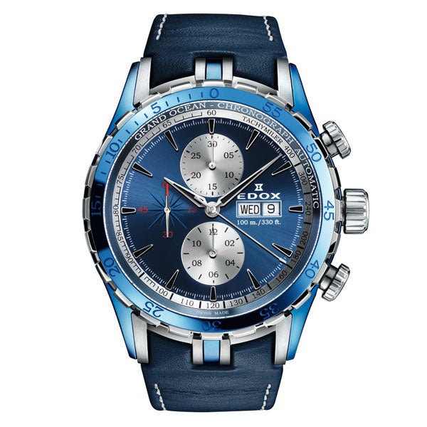 EDOX GRAND OCEAN CHRONOGRAPH AUTOMATIC エドックス グランドオーシャン クロノグラフ オートマチック 01121-357B-BUIN