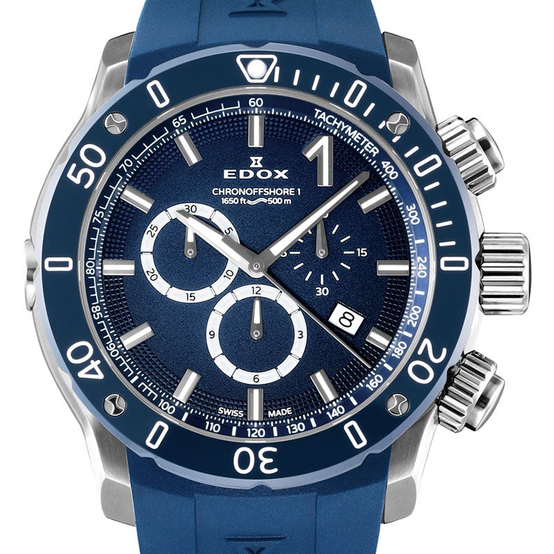EDOX CHRONOFFSHORE-1 CHRONOGRAPH エドックス クロノオフショア1 クロノグラフ 10221-3BU3-BUIN3