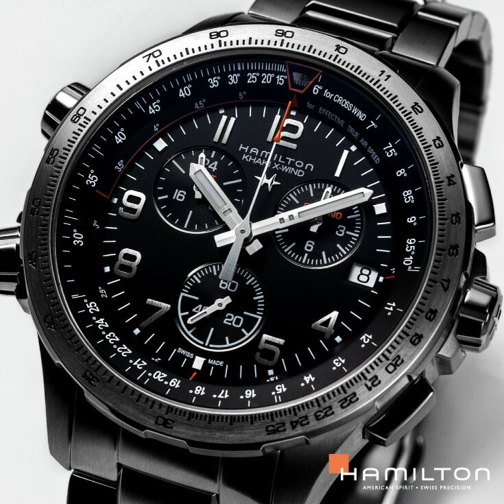 HAMILTON KHAKI X-WIND GMT CHRONO QUARTZ ハミルトン カーキ X-ウインド H77912135