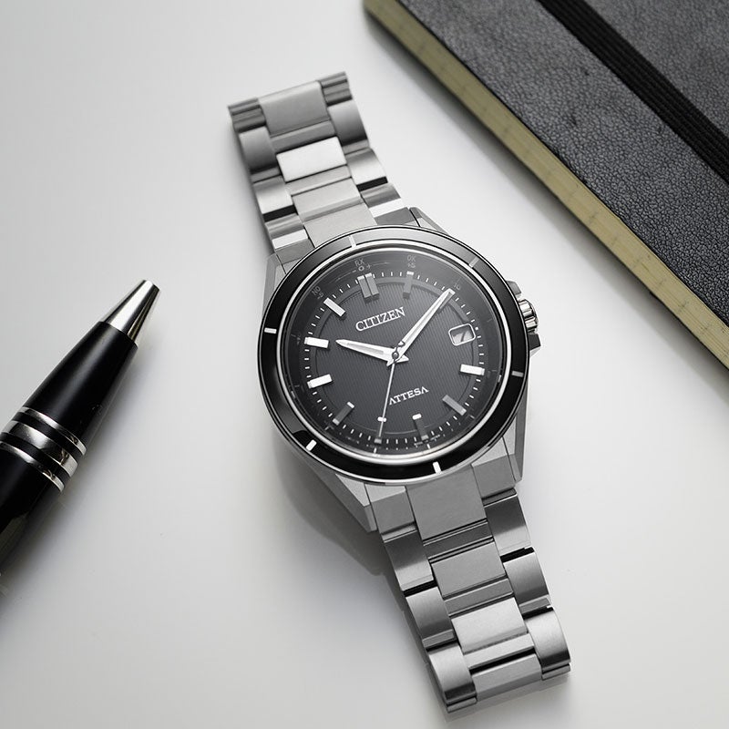 ATTESA Eco-Drive Radio Controlled Watch Direct Flight ACT Line アテッサ エコ・ドライブ電波時計 ダイレクトフライト アクトライン CB3030-76E