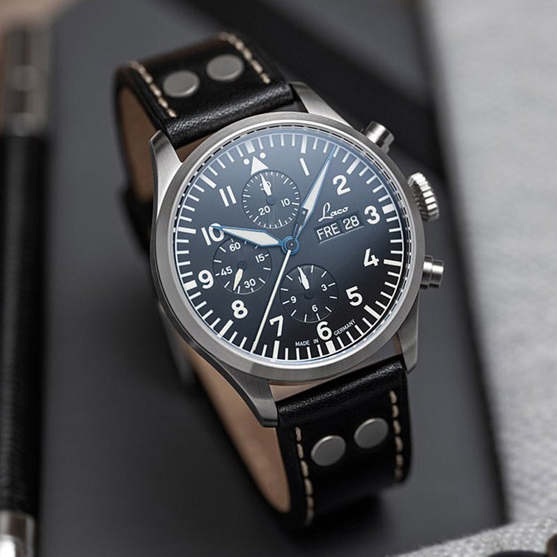 Laco ラコ クロノグラフ キール.2 シュバルツ 862148