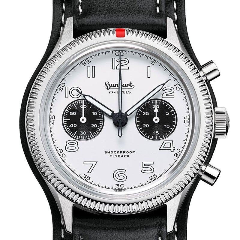 hanhart PIONEER 417ES Flyback Panda 42 ハンハルト パイオニア 417ES フライバック パンダ 42 H721.201-7010