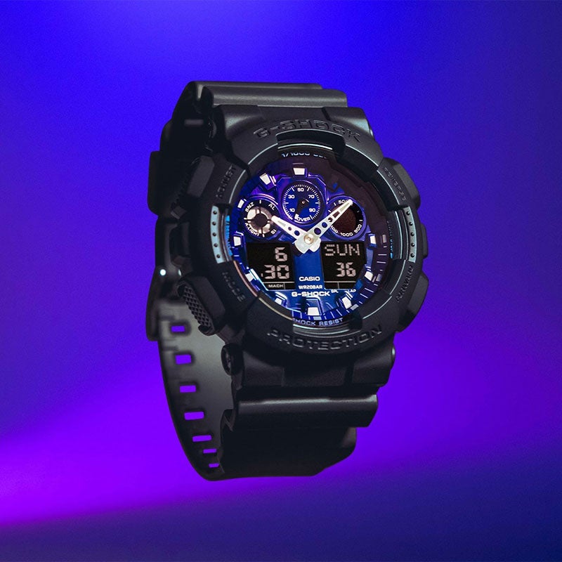 G-SHOCK ANALOG-DIGITAL GA-100 Series ジーショック アナログ デジタル GA-100FL-1AJF