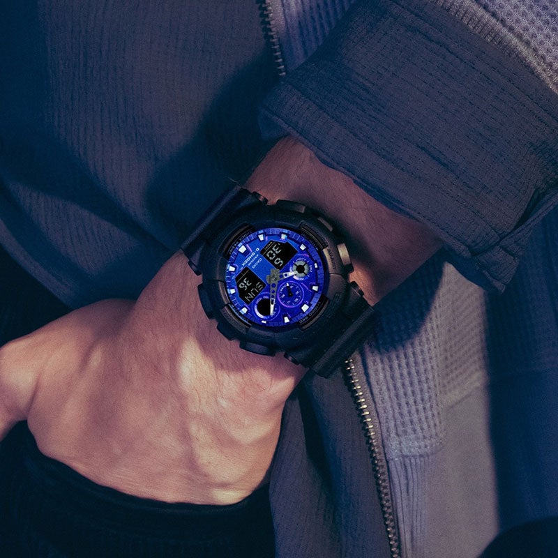 G-SHOCK ANALOG-DIGITAL GA-100 Series ジーショック アナログ デジタル GA-100FL-1AJF