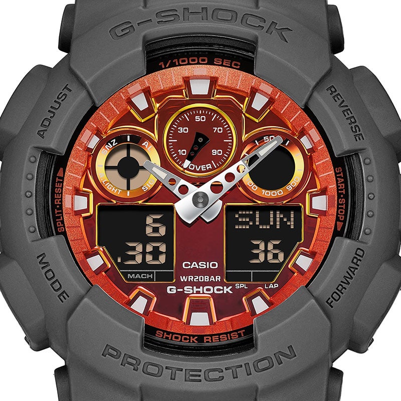 G-SHOCK ANALOG-DIGITAL GA-100 Series ジーショック アナログ デジタル GA-100FL-8AJF