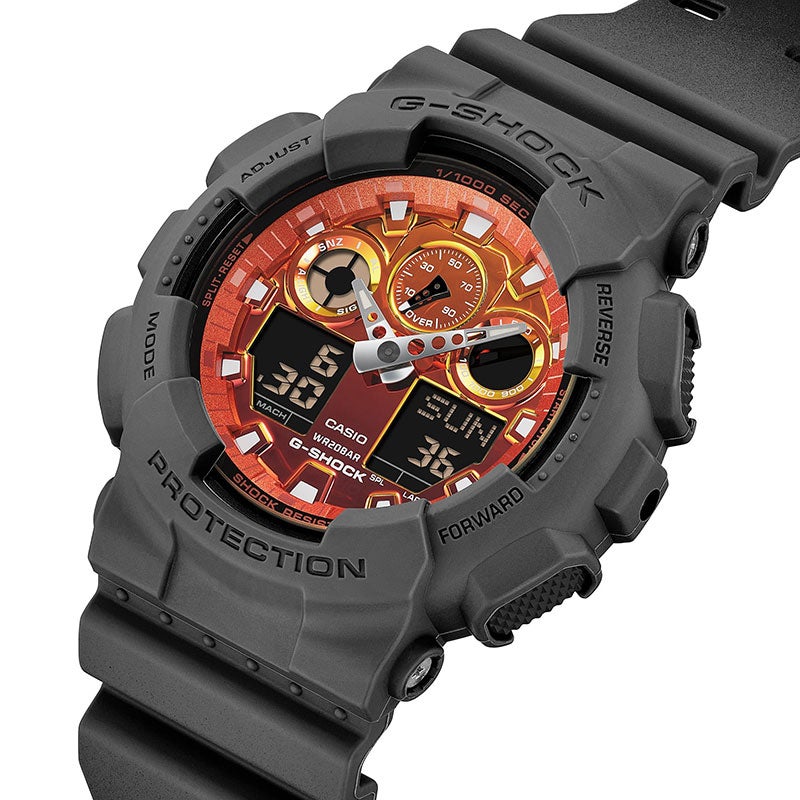 G-SHOCK ANALOG-DIGITAL GA-100 Series ジーショック アナログ デジタル GA-100FL-8AJF