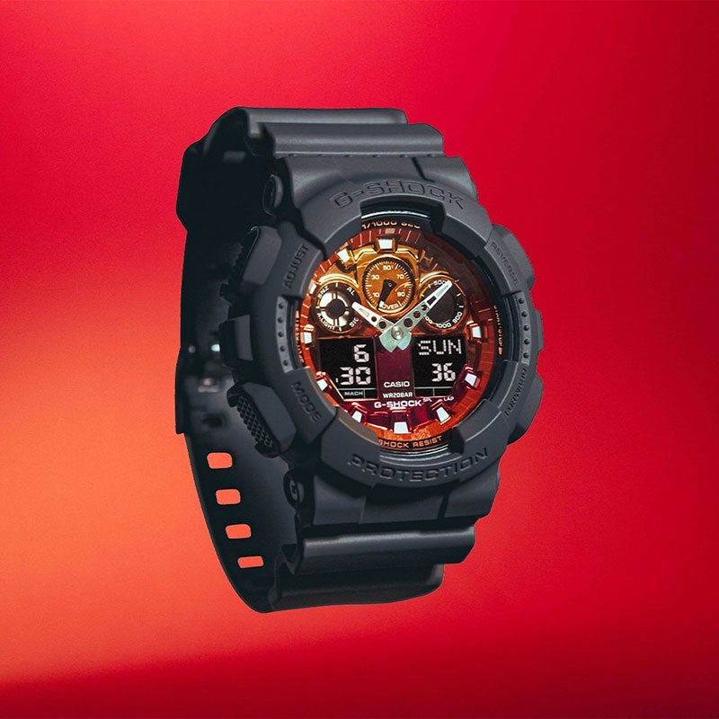 G-SHOCK ANALOG-DIGITAL GA-100 Series ジーショック アナログ デジタル GA-100FL-8AJF