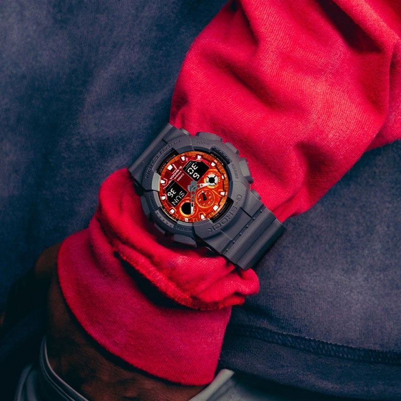 G-SHOCK ANALOG-DIGITAL GA-100 Series ジーショック アナログ デジタル GA-100FL-8AJF