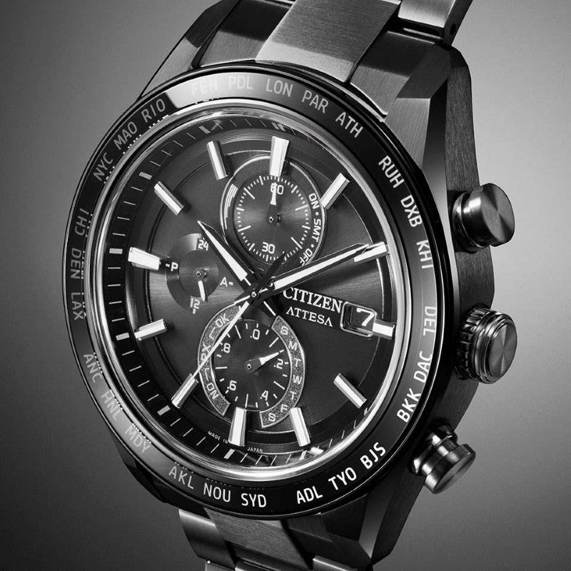 CITIZEN ATTESA ACT Line Black Titanium Series シチズン アテッサ アクトライン ブラックチタンシリーズ AT8294-59E