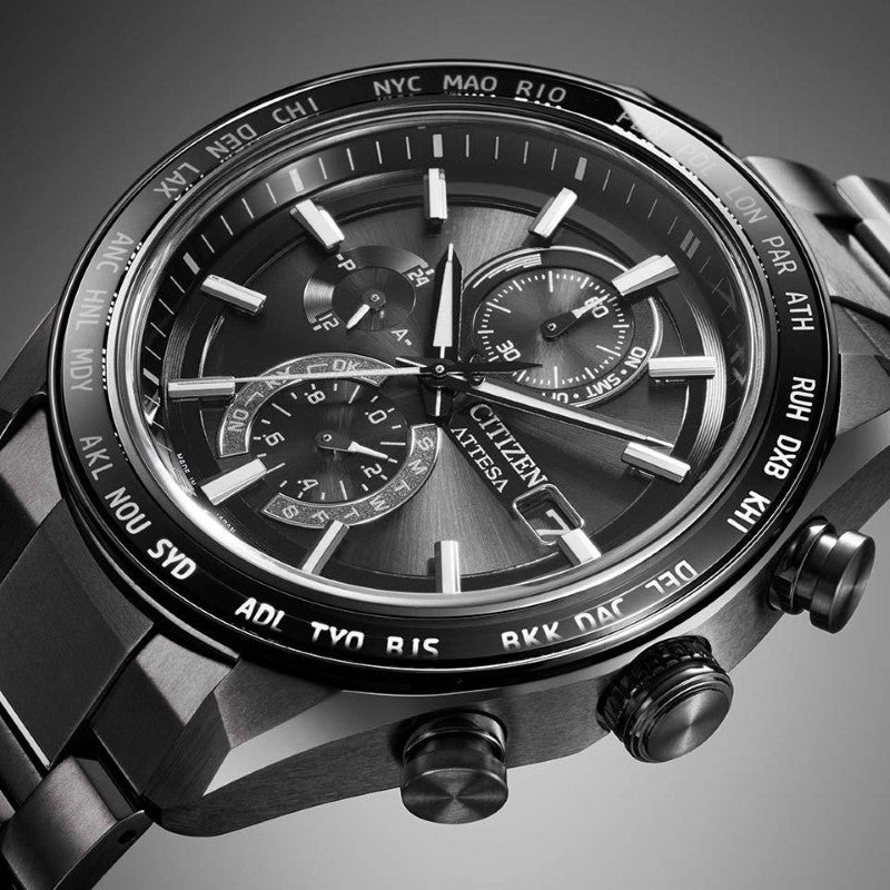 CITIZEN ATTESA ACT Line Black Titanium Series シチズン アテッサ アクトライン ブラックチタンシリーズ AT8294-59E