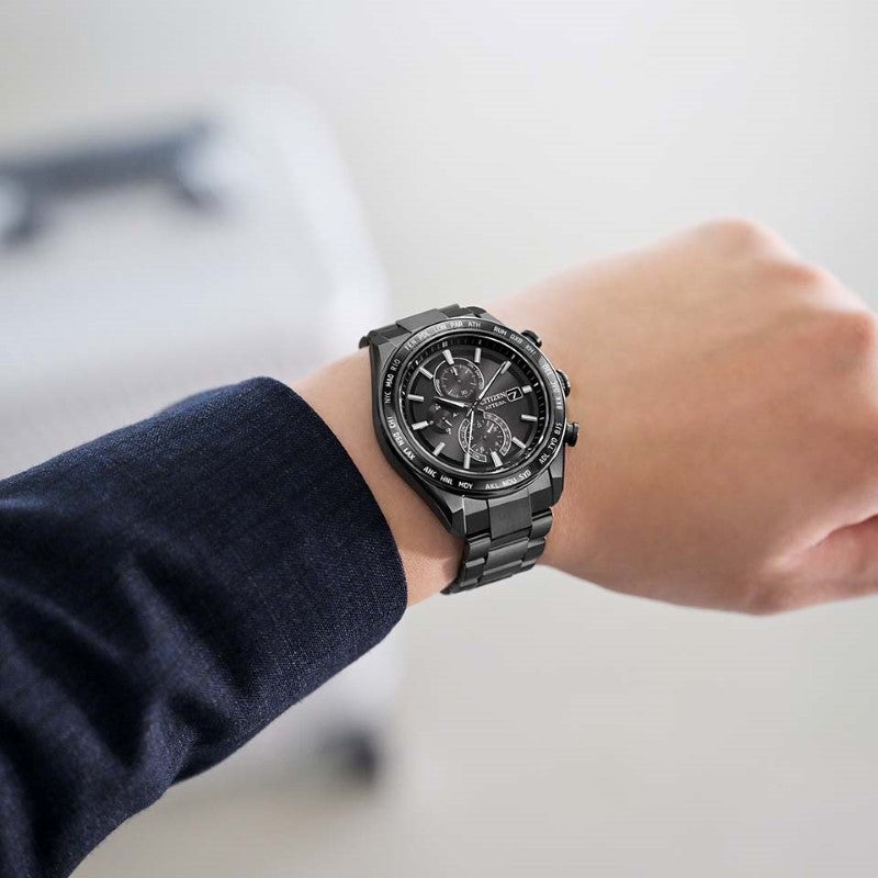 CITIZEN ATTESA ACT Line Black Titanium Series シチズン アテッサ アクトライン ブラックチタンシリーズ AT8294-59E