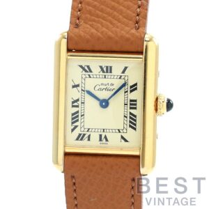 【中古】CARTIER MUST TANK SMALL MODEL VERMEIL カルティエ マスト タンク SM ヴェルメイユ W1003153