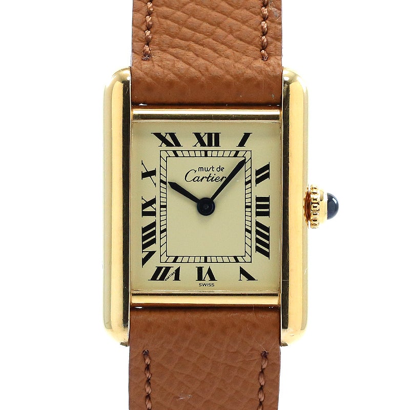【中古】CARTIER MUST TANK SMALL MODEL VERMEIL カルティエ マスト タンク SM ヴェルメイユ W1003153