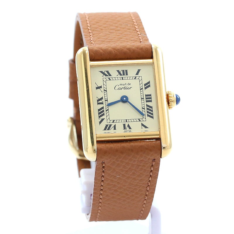 【中古】CARTIER MUST TANK SMALL MODEL VERMEIL カルティエ マスト タンク SM ヴェルメイユ W1003153