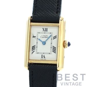 【中古】CARTIER MUST TANK SMALL MODEL VERMEIL カルティエ マスト タンク SM ヴェルメイユ W1013654