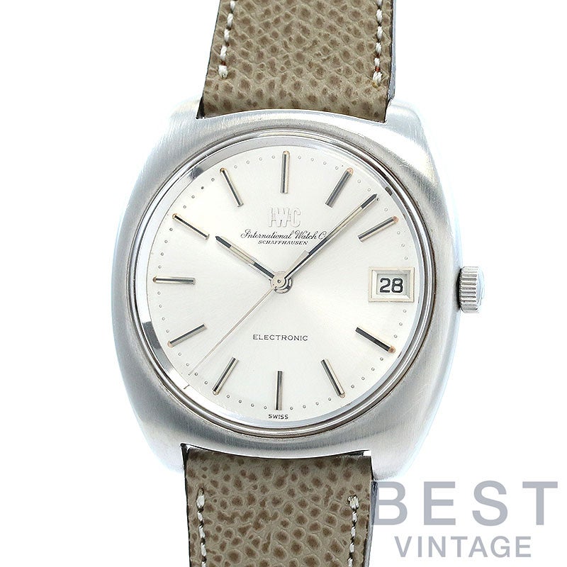 【中古】IWC ELECTRONIC CALENDAR TUNING FORK WATCH アイ・ダブリュー・シー エレクトロニック カレンダー 3402