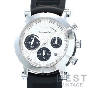 【中古】TIFFANY & CO. ATLAS GENT CHRONOGRAPH ティファニー アトラス ジェント クロノグラフ Z1000.82.12A21A91A