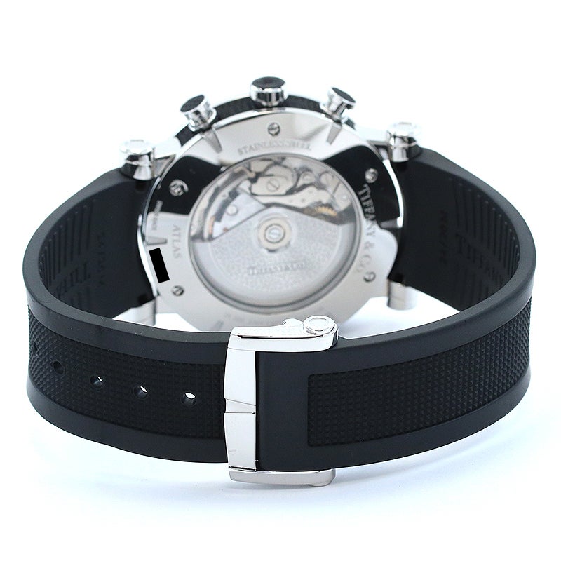 【中古】TIFFANY & CO. ATLAS GENT CHRONOGRAPH ティファニー アトラス ジェント クロノグラフ Z1000.82.12A21A91A