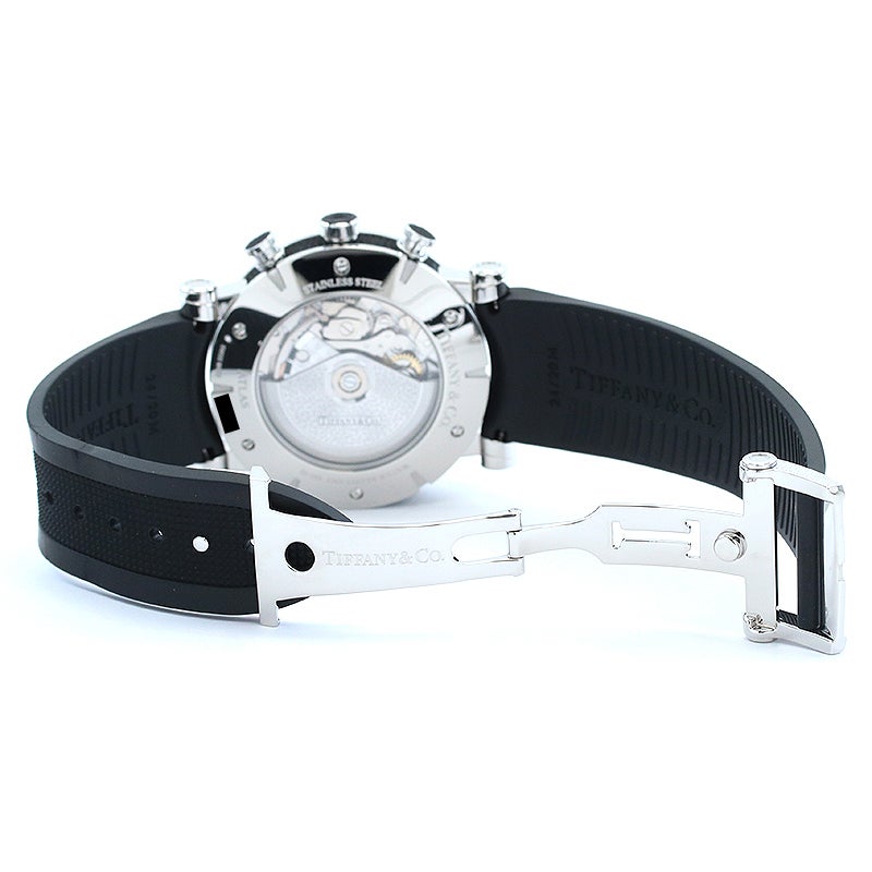【中古】TIFFANY & CO. ATLAS GENT CHRONOGRAPH ティファニー アトラス ジェント クロノグラフ Z1000.82.12A21A91A