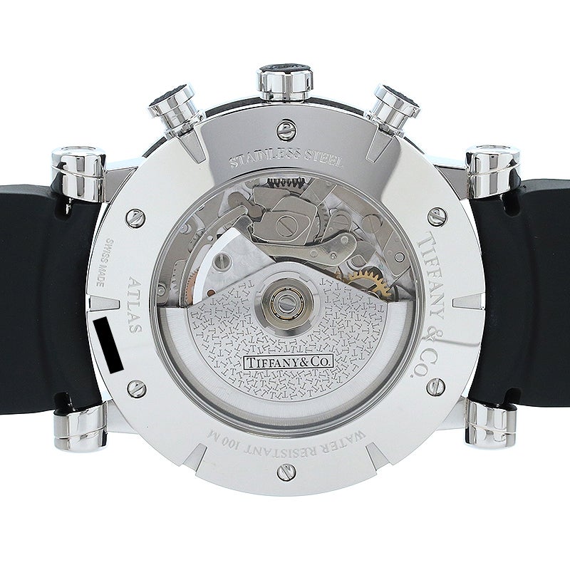 【中古】TIFFANY & CO. ATLAS GENT CHRONOGRAPH ティファニー アトラス ジェント クロノグラフ Z1000.82.12A21A91A