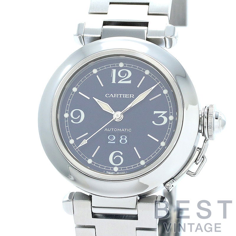 【中古】CARTIER PASHA C DE CARTIER 35MM BIG DATE カルティエ パシャC ドゥ カルティエ 35MM ビッグデイト W31047M7