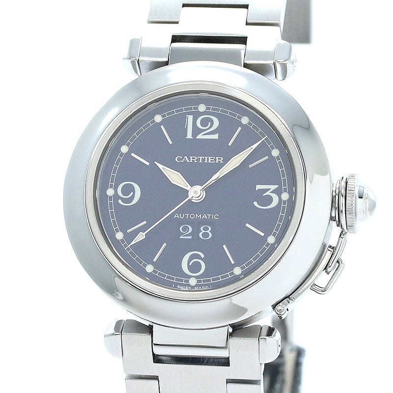 【中古】CARTIER PASHA C DE CARTIER 35MM BIG DATE カルティエ パシャC ドゥ カルティエ 35MM ビッグデイト W31047M7