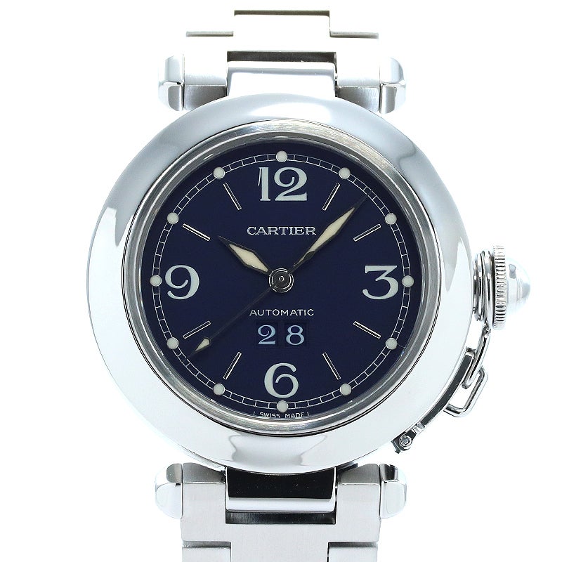 【中古】CARTIER PASHA C DE CARTIER 35MM BIG DATE カルティエ パシャC ドゥ カルティエ 35MM ビッグデイト W31047M7