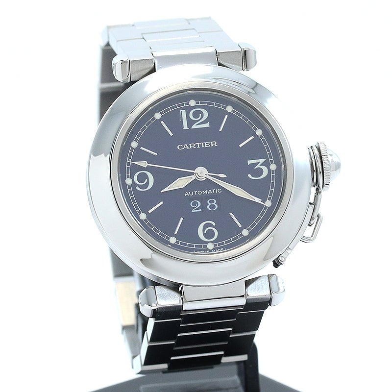 【中古】CARTIER PASHA C DE CARTIER 35MM BIG DATE カルティエ パシャC ドゥ カルティエ 35MM ビッグデイト W31047M7