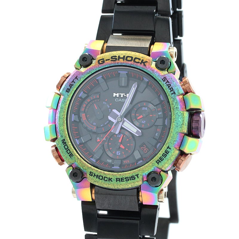 【中古】CASIO G-SHOCK MTG-B3000 SERIES AURORA OVAL カシオ Gショック MTG-B3000シリーズ オーロラ・オーバル MTG-B3000PRB-1AJR