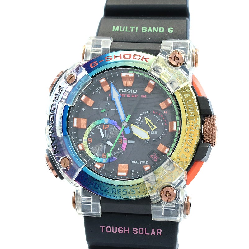 【中古】CASIO G-SHOCK FROGMAN BORNEO RAINBOW TOAD カシオ Gショック フロッグマン ボルネオ・レインボー・トード GWF-A1000BRT-1AJR