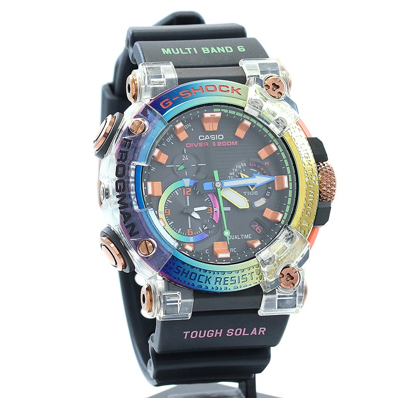 【中古】CASIO G-SHOCK FROGMAN BORNEO RAINBOW TOAD カシオ Gショック フロッグマン ボルネオ・レインボー・トード GWF-A1000BRT-1AJR