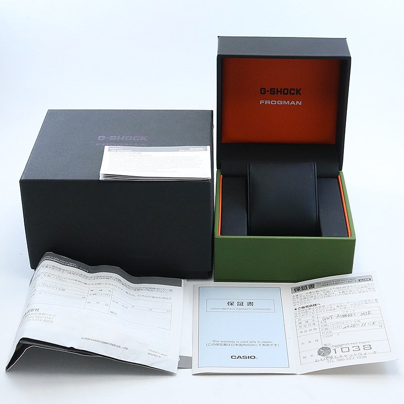 【中古】CASIO G-SHOCK FROGMAN BORNEO RAINBOW TOAD カシオ Gショック フロッグマン ボルネオ・レインボー・トード GWF-A1000BRT-1AJR