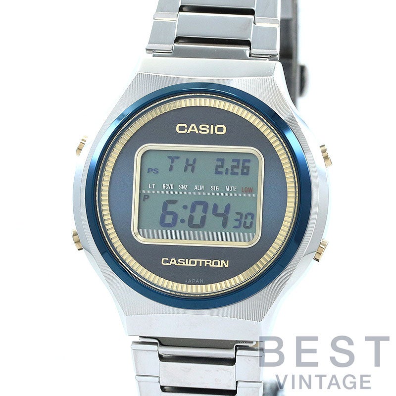 【中古】CASIO CASIOTRON CASIO WATCH 50TH ANNIVERSARY EDITION カシオ カシオトロン カシオウオッチ50周年記念モデル TRN-50SS-2AJR