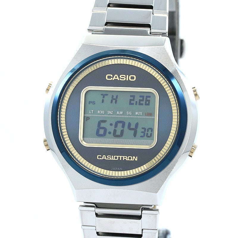 【中古】CASIO CASIOTRON CASIO WATCH 50TH ANNIVERSARY EDITION カシオ カシオトロン カシオウオッチ50周年記念モデル TRN-50SS-2AJR
