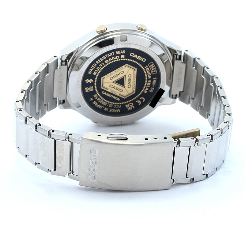 【中古】CASIO CASIOTRON CASIO WATCH 50TH ANNIVERSARY EDITION カシオ カシオトロン カシオウオッチ50周年記念モデル TRN-50SS-2AJR