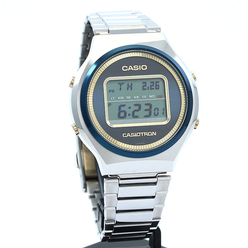 【中古】CASIO CASIOTRON CASIO WATCH 50TH ANNIVERSARY EDITION カシオ カシオトロン カシオウオッチ50周年記念モデル TRN-50SS-2AJR