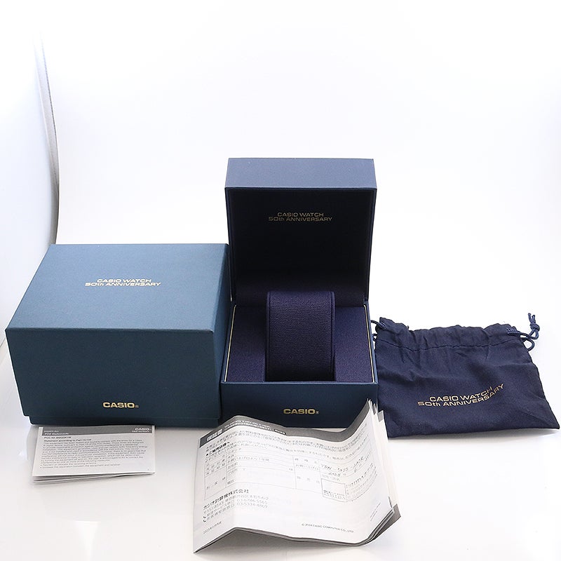 【中古】CASIO CASIOTRON CASIO WATCH 50TH ANNIVERSARY EDITION カシオ カシオトロン カシオウオッチ50周年記念モデル TRN-50SS-2AJR