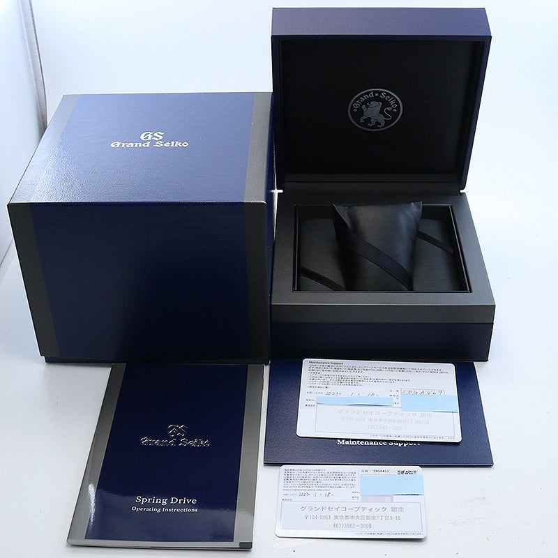 【中古】GRAND SEIKO HERITAGE COLLECTION LIMITED DISTRIBUTION MODEL KATSU-IRO グランドセイコー ヘリテージコレクション 流通限定モデル 勝色(かついろ) SBGA469 (9R65-0EF0)