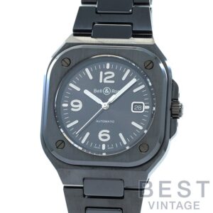 【中古】BELL & ROSS BR-05 BLACK CERAMIC ベル&ロス BR05 ブラック セラミック BR05A-BL-CE/SCE