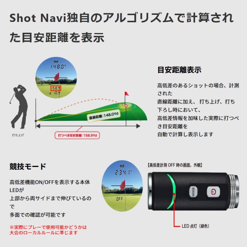 Shot Navi Laser Sniper RAYS+ Black ショットナビ レーザースナイパー レイズ プラス ブラック LaserSniperRAYS+-BK