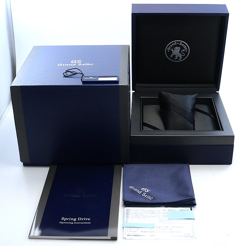 【中古】GRAND SEIKO 9R SPRING DRIVE GMT グランドセイコー 9R スプリングドライブ GMT SBGE213 (9R66-0AE0)