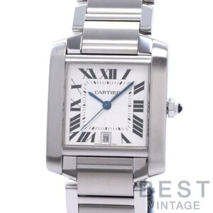 【中古】CARTIER TANK FRANCAISE LARGE MODEL カルティエ タンク フランセーズ LM W51002Q3