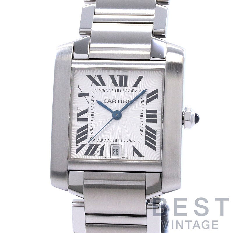 【中古】CARTIER TANK FRANCAISE LARGE MODEL カルティエ タンク フランセーズ LM W51002Q3