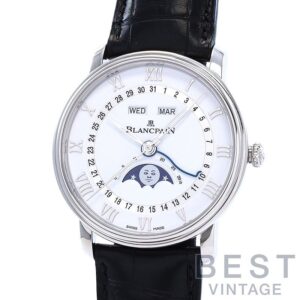 【中古】BLANCPAIN VILLERET QUANTIEME COMPLET ブランパン ヴィルレ カンティエーム コンプリート カレンダー 6654A-1127-55B (N06654A011027A055B)