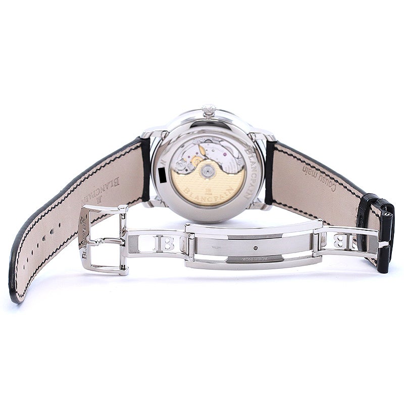 【中古】BLANCPAIN VILLERET QUANTIEME COMPLET ブランパン ヴィルレ カンティエーム コンプリート カレンダー 6654A-1127-55B (N06654A011027A055B)