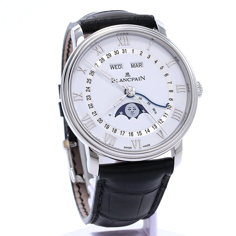 【中古】BLANCPAIN VILLERET QUANTIEME COMPLET ブランパン ヴィルレ カンティエーム コンプリート カレンダー 6654A-1127-55B (N06654A011027A055B)