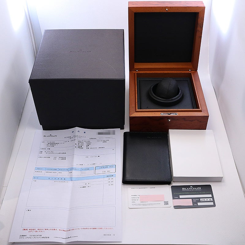 【中古】BLANCPAIN VILLERET QUANTIEME COMPLET ブランパン ヴィルレ カンティエーム コンプリート カレンダー 6654A-1127-55B (N06654A011027A055B)