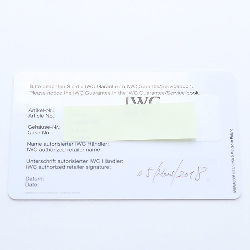 【中古】IWC PORTUGIESER CHRONOGRAPH アイ・ダブリュー・シー ポルトギーゼ・クロノグラフ IW371446