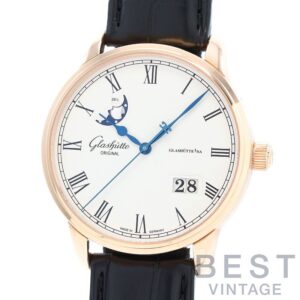 【中古】GLASHUTTE ORIGINAL SENATOR PANORAMA DATE MOON PHASE グラスヒュッテ・オリジナル セネタ パノラマデイト ムーンフェイズ W10004321504 (100-04-32-15-04)