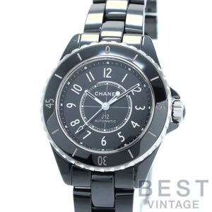 【中古】CHANEL J12 BLACK CERAMIC CALIBER 12.2 33MM シャネル J12 ブラックセラミック キャリバー 12.2 33MM H5696